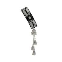 Handmade Elegant Silver Tassels Hair Clip Alloy Texture Long Tassels Festival Occasions Daily Ethnic Hair Accessories