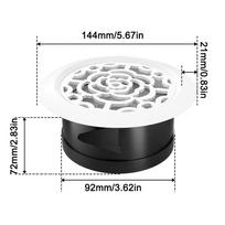 Ceiling Vent Grille Circular HVAC Diffuser Adjustable Air Outlet Grille  Ceiling Installation 3