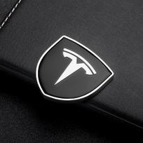 1 vnt. 3D metalinis automobilio dekoravimo lipdukas Auto Shield ženklelis Lipdukai Tesla Model 3 Model S X Model Y Roadster SpaceX Cybertruck gray