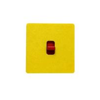 Creative Light Switch Guard Covers Self-Adhesive 3D Printed Console-shaped Switch Cover Removable Waterproof Switch Frame Cover 1 yellow