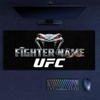 Custom Name,UFC Mouse Pad, Large Gaming Desk Mat, Non-slip XXL Mousepad for Laptop & Tablet, Mini PC Playmat with Stitched Edges 30cmx60cm(11.8x23.6inch) black
