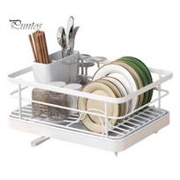 Storage Holder Dish Drying Rack Large Capacity Non-Slip Design Stable Auto-Drain Easy to Install Space-Saving Kitchen with Cutlery Space-saving balta