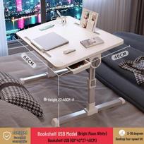 Foldable Height-Adjustable Laptop Desk for Bedside or Dorm