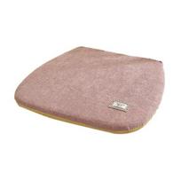 Washable Thick Seat Pad Memory Foam Chair Pad, Dining Cushion with Ties, Anti-slip Bottom, Home Decor Cover, Soft Warm for Office Autumn Winter Wooden A raudona