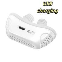 Upgraded Snore Reducing Electric Snoring Solution Guard Anti Snoring Devices  Women balta