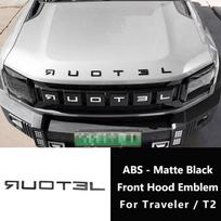 Car Front Grille Decal Fits For Jetour Traveler T2  Emblems Car Logo Sticker Badge Body Decoration Auto Exterior Letter Marking Hood letters
