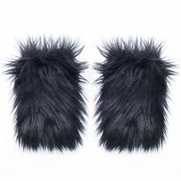 1 Pair Japanese Style Furry Leg Warmers 18/25cm Long Tube Sock Warm Knee Sleeve  Cosplay Use S juoda