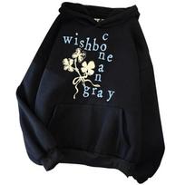 Europos dydis Conan Gray Wishbone 2026 Harajuku Hip Hop Hoodies XL black