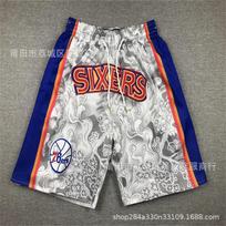 Mens Basketball Shorts With Team Pocket Design NBA Style Sportswear Outdoor Court Training XXXL