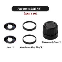 Camera Lens Glass For Insta360 X3 X4 X5 Accessories Action Camera Lens For Insta360 ONE X2 / ONE X /ONE R / RS Replacement Parts