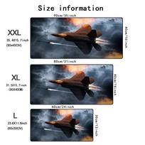 Air Fighter Mouse Pad XXL Large Gaming Accessory Rubber Deskmat HD Non-Slip Computer Game Keyboard Desk Mat Laptop Long Mousepad 800x300x2mm