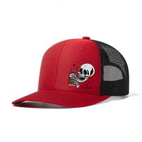 Skull Cartoon Adult Sports Cap With Breathable Cotton For Casual Travel And Sun Protection Style4 red