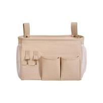 Multi-Pocket Bedside Hanging Organizer Multi-pocket Bed Rail Storage Organizer  Bedside smėlis
