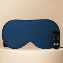 Constant Temperature Heated Sleep Mask Adjustable Timer Hot Steam Compress Electric Eye Mask USB Powered Comfortable Fit Relieve Fatigue Promote Sleep USB Type-C tamsiai mėlyna spalva