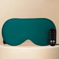 Constant Temperature Heated Sleep Mask Adjustable Timer Hot Steam Compress Electric Eye Mask USB Powered Comfortable Fit Relieve Fatigue Promote Sleep USB Type-C žalia