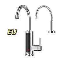 Stainless Steel Electric Water Heater Instant Type Faucet Heater Electric Faucet  For Kitchen EU