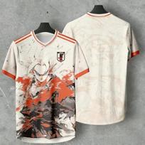 Dragon Ball Z Goku Japan Soccer Jersey Men Anime Football T-shirt Sport Tee Dragon Ball Son Goku Japan Football Anime Jersey Men 6XL
