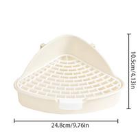 Triangular Rabbit Litter Box Easy Pet Toilet Potty Pet Supplies Ferrets Potty Tray  Dragon Cat balta