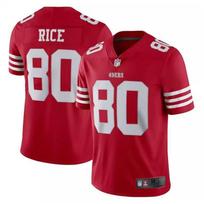 San Francisco 49ers 80 Rice Football Jersey Men Breathable Sports Tee Running Multiple Sizes L