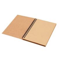 Unlined Kraft Paper Sketchbook Retro a5 Notebook Natural Spiral Coil Book  Drawing Painting Cowhide Cowhide