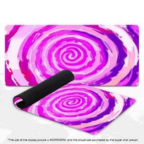 Purple Abstract Vortex Tunnel Large Gaming Mouse Pad XXL Deskmat Non‑Slip Rubber Laptop Keyboard Mousepads Big Game Mats Gamer 600x300x2mm