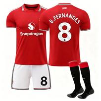 Paaugliams Vaikams Suaugusiems Individualus Vardas Futbolo Aprangos 2026-27 Manchester United Namų #8 B.FERNANDES Sportinio Treniruočių Džersio Komplektas su Kojinėmis 22