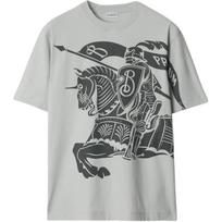 Burberry Equestrian Knight-motif T-shirt 81040191 XS gray