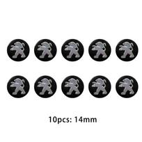 5/10vnt. 14mm Automobilio valdymo rakto emblemos lipdukai Aksesuarai Tinka Peugeot 307 308 206 207 208 407 508 5008 106 107 205 4008 301 21mm