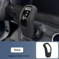 For Land Rover Defender 90 110 130   -2025  Leather Gear Shift Knob Cover Collar Interior Trim Accessories juoda