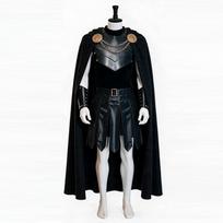 Agamemnonas Kostiumas Gladiatoriaus Apranga Viduramžių Spartietiškas Apsiaustas Helovinui Cosplay M black