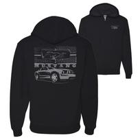 Distressed Ford Mustang Front Grill Cars and Trucks Full ZipUp  Sweatshirt XXXL gray