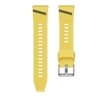 22mm Silicone Sport Band for Huawei Watch GT 7 46mm GT 6 5 4 3 Pro 46mm Waterproof Replacement Rubber Wrist Strap Accessories 22mm Strap geltona