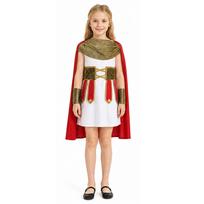 Halloween Child Roman Warrior Dress Up Spartan Warrior Party Performance King Knight Dress Up XL beige