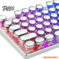 104 vnt./rinkinys PBT universalūs apvalūs klavišų dangteliai klaviatūros mygtukai Cherry MX mechaninei klaviatūrai balta