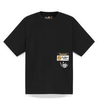 Timberland T-Shirts Men's Black Crew Neck A5RQR001 M(175/100A)