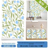 6m Nordic Tulip Pattern Wallpaper - Small Floral Design for French Bedroom 44cm Width * 6m Length (Covers 2.64 sqm)