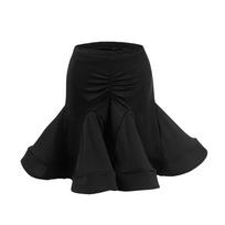 Black Practice Dresses Stage Costume Performance Dress Fashion Children Dance Skirt  for Kids 130CM black
