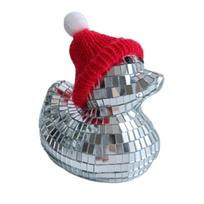 Creative Disco Ball Decor Reflective Christmas Decoration Duck Cute Duck Disco Ball  for 70s Party Style 6