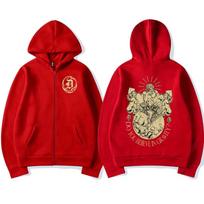 Anime Jojo Bizarre Adventure Zipper Hoodies Dio Brando Manga Zip Up Hooded Sweatshirts Men Women Fashion Casual Pullovers Coats M raudona