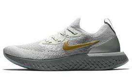 Nike Epic React Flyknit Vast Grey Metallic Gold (Women's) Sneakers 36.5 gray