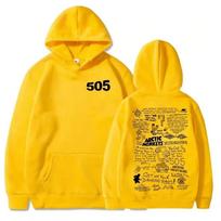 Arctic Monkeys 505 Hoodie Unisex Music Merch Band Merchandise Gift for Fans Streetwear ZYWY0016 S yellow