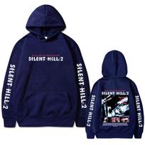 Limited Game Silent Hill Hoodie Men's Women's Fashion Vintage Oversized Streetwear Unisex Casual Fleece Cotton Pullover Hoodies S black