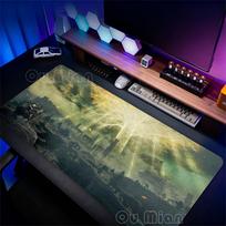 Gaming Mouse Pad XXL Deskmat Anime Pc Accessories Mousepad E-Eldens R-Ring Mat 900x400 Gamer Large Desktop Extended Desk Carpet 300x700x2mm