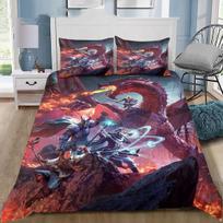Dungeons & Dragons D20 Dice Bedding Set for Kids Gifts,Soft Microfiber Duvet Cover with Pillowcases 50x75cm Customizable size 135X200CM-2PCS