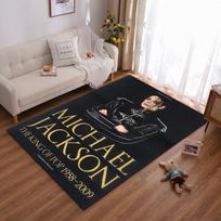 Michael Jackson Tribute Rug - Black Design Non-slip rug suitable for living room and bedroom sofas. 40x60cm( 15x23in ) white