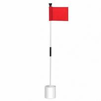 Putting Green Flagstick High-Visibility Detachable Two-Section Golf Flag Pole