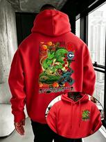 Dragon Ball Men's Anime Themed Hoodie Warm Loose Casual Sweatshirt Suitable For Autumn And Winter Women And Men Hoodies XXXL red