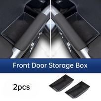 For BYD Atto 3 Yuan Plus ADAS Smart Driving Edition Car Door Handle Storage Box Leather Organizer Tray Interior Accessories gray