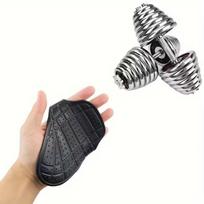 New Rubber Weight Lifting Grip Pads Gloves Non-Slip Palm Protection Hand Grips For Unisex Dumbbell Pull-Up Strength Training A1 1pcs black