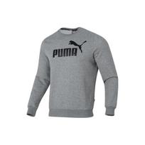 PUMA Letter Print Sportswear Fitness Training Fleece Lined Thermal Casual Pullover Sweatshirt Unisex Light Gray (Unisex) Sweatshirts XL gray